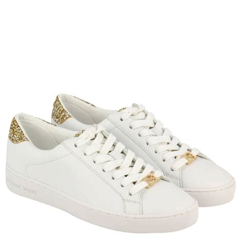 michael kors sleehak sneaker wit|Michael Kors white sneakers women's.